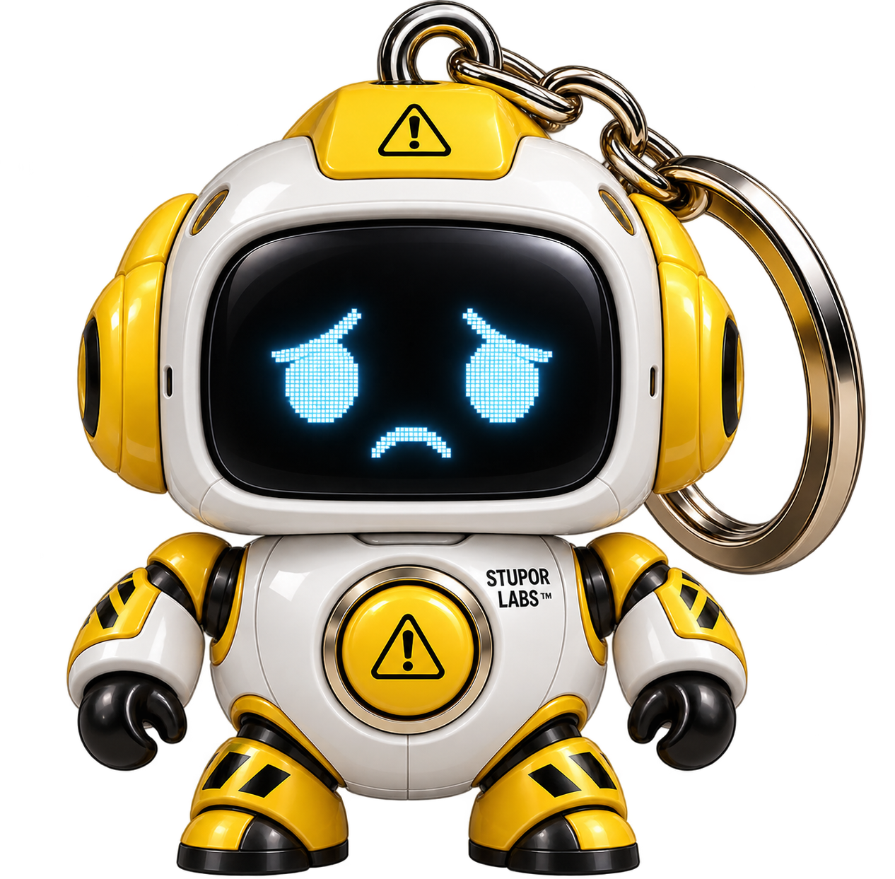 Doria, the worried yellow robot